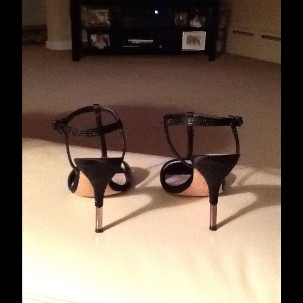 COPY - Black evening sandals, worn twice for formal.